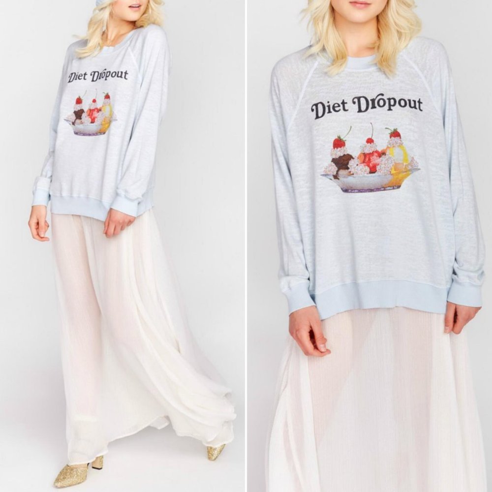 Wildfox Diet Dropout Ice Cream Kim's Sweatshirt
